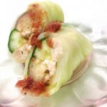 キャベツ巻きサラダ～梅だれかけ