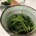 豆苗ののり和え