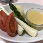 野菜のからし酢味噌添え