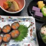 市松野菜の牛肉巻き